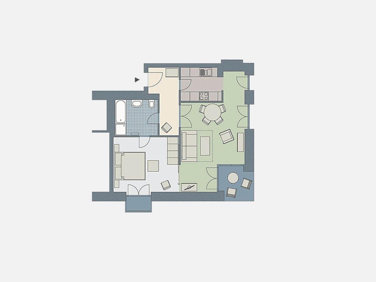 Appartement mit 1 Schlafzimmer und Terrasse D201 Ostseebad Heringsdorf Exterior foto